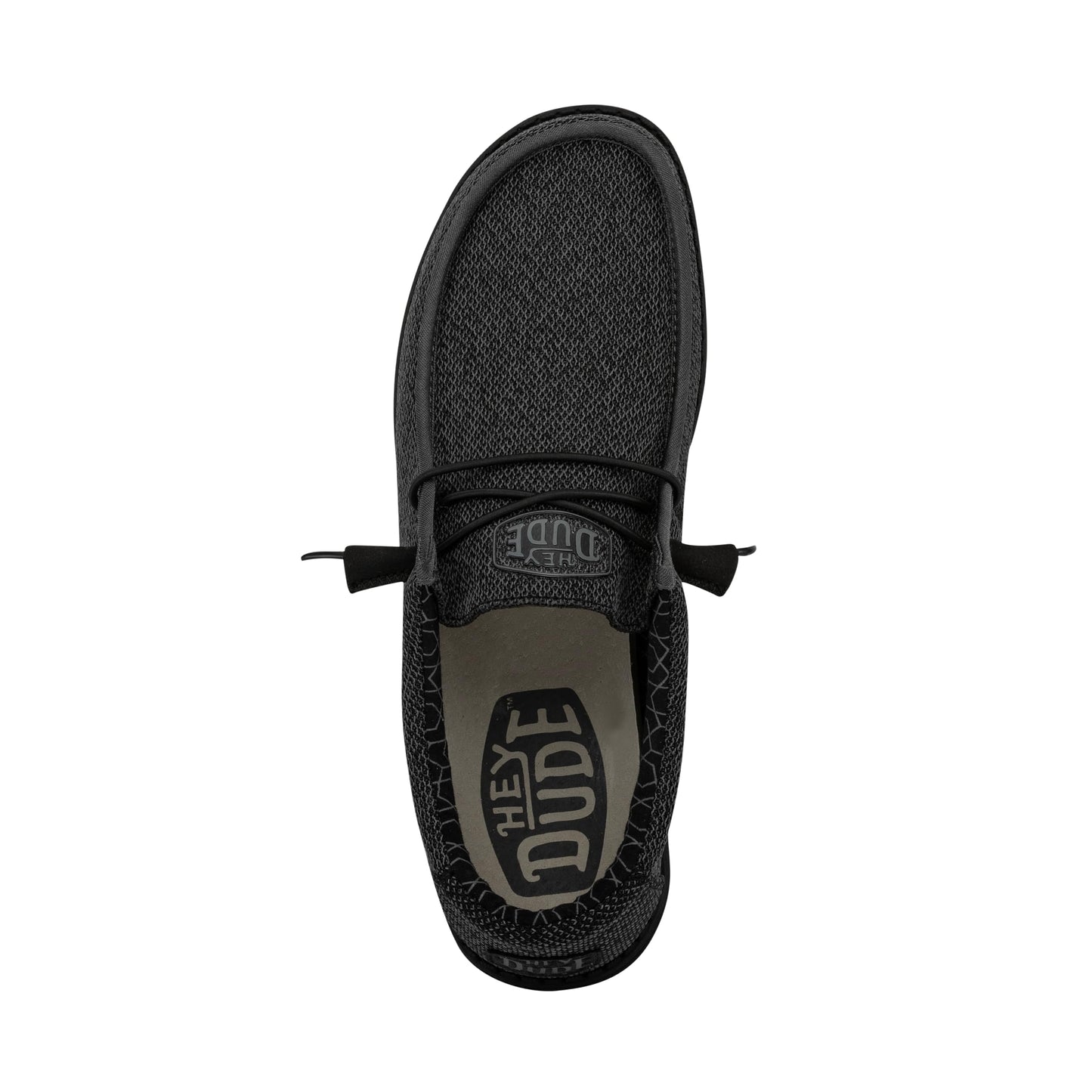 HEYDUDE Men's Wally Sox Micro Total Black Size 9 | Men's Slip On Shoes | Comfortable & Light-Weight
