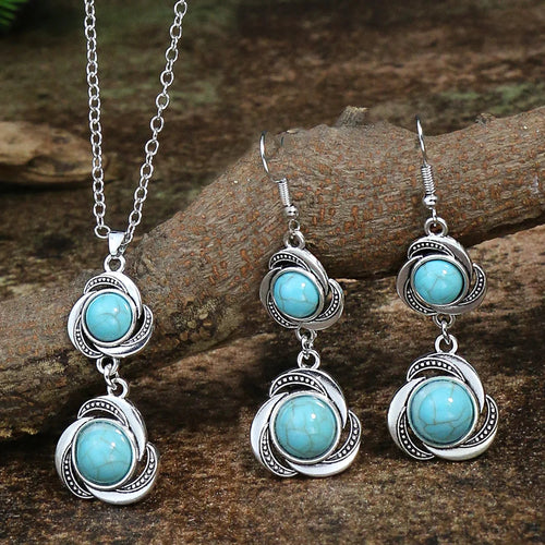 Vintage Necklace Earring Jewelry Set