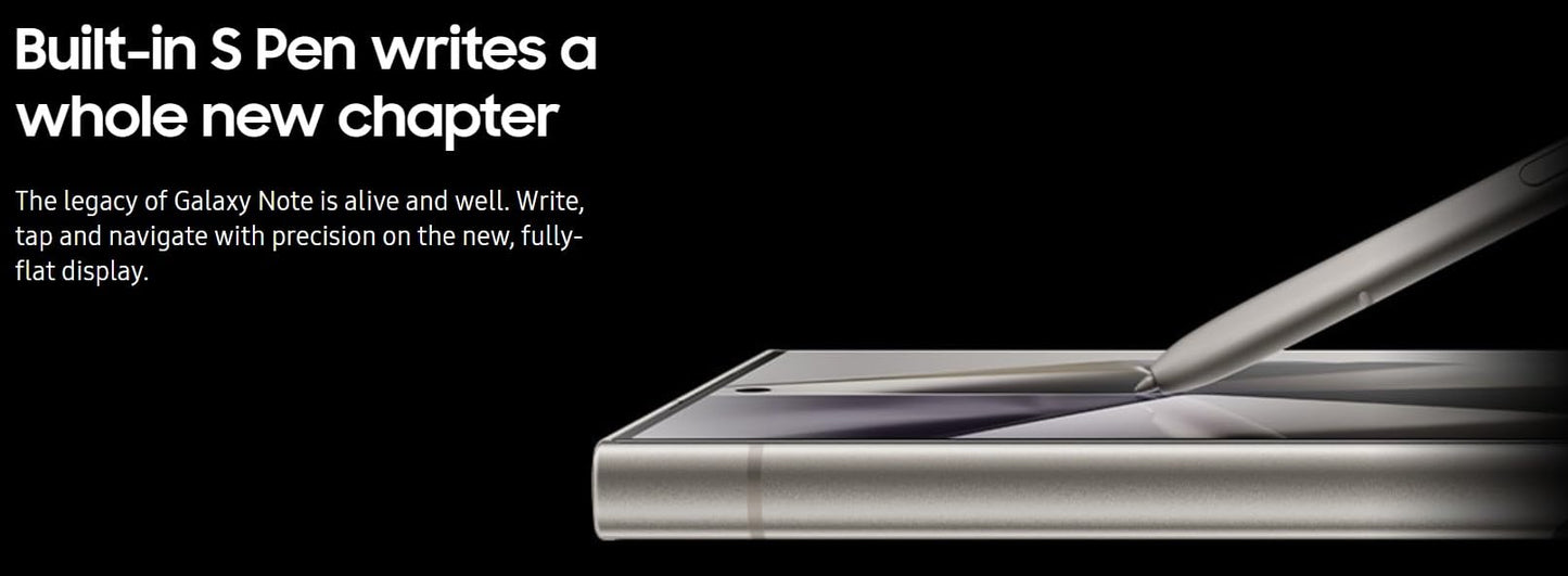 SAMSUNG Galaxy S24 Ultra 5G Factory Unlocked 256GB - Titanium Violet (Renewed)