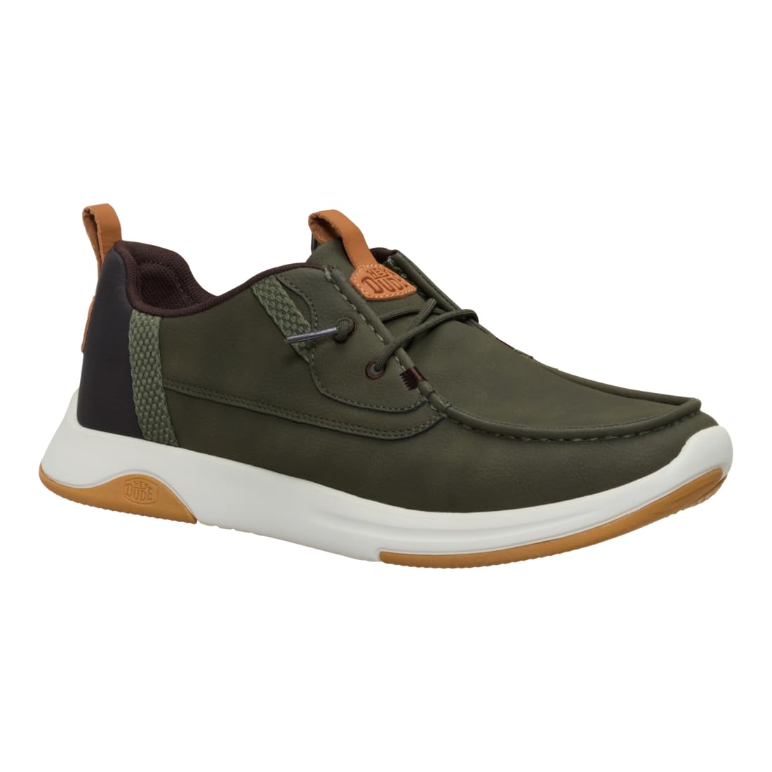 HEYDUDE Wally Drift Classic Deep Green/Silver Birch Size 12, Men's Shoes, Casual Sneakers, Comfortable & Light-Weight