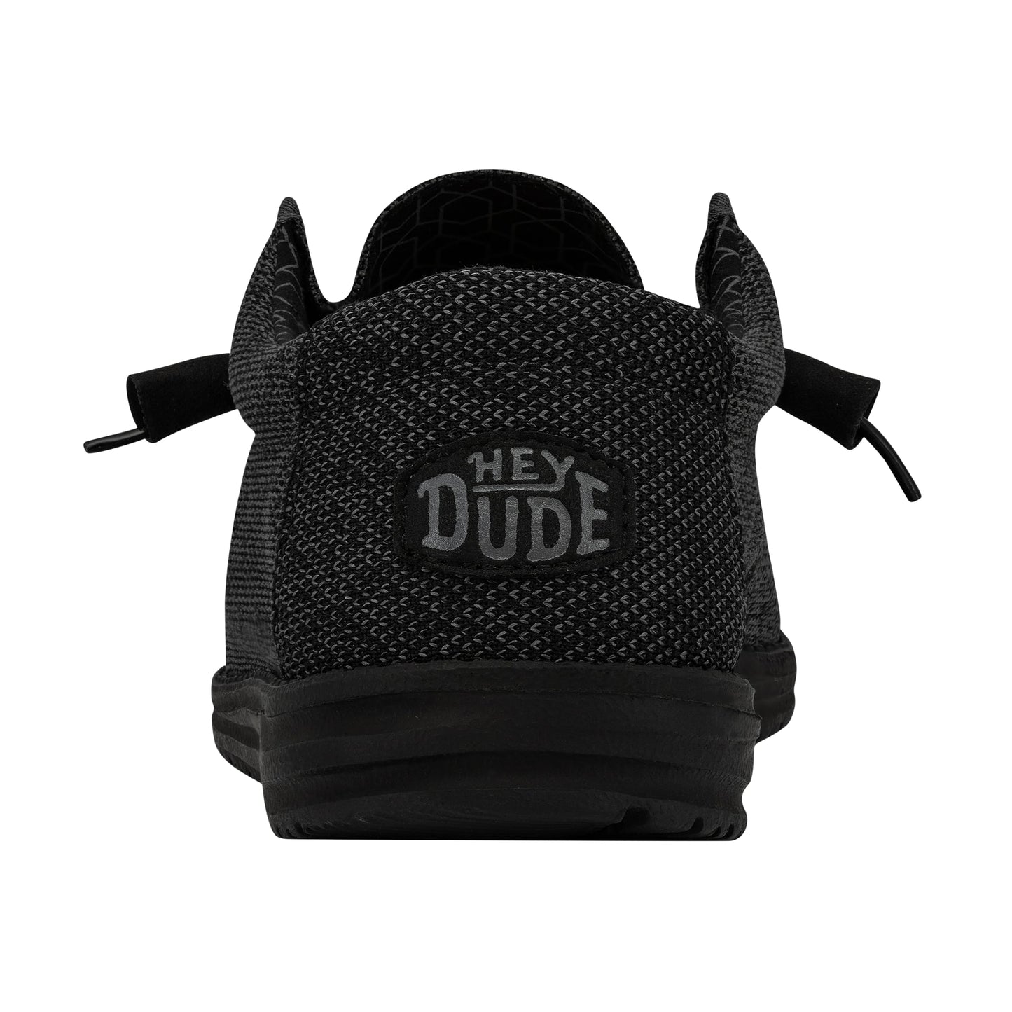 HEYDUDE Men's Wally Sox Micro Total Black Size 9 | Men's Slip On Shoes | Comfortable & Light-Weight