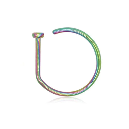 Women Men Fake Piering Nose Ring Earrings Fashion punk Non Piercing